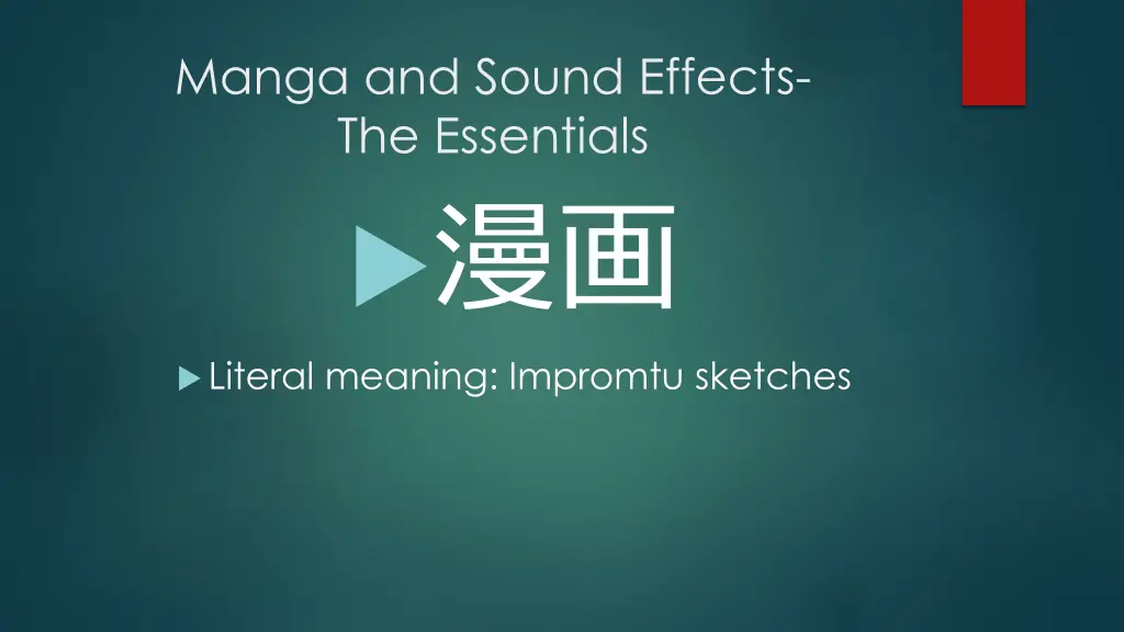 manga and sound effects the essentials literal