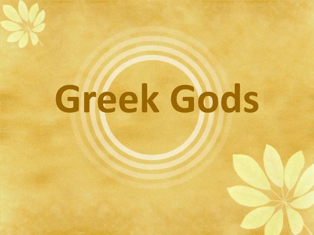 greek gods