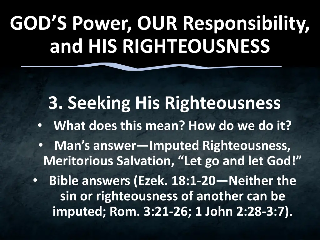 god s power our responsibility 3