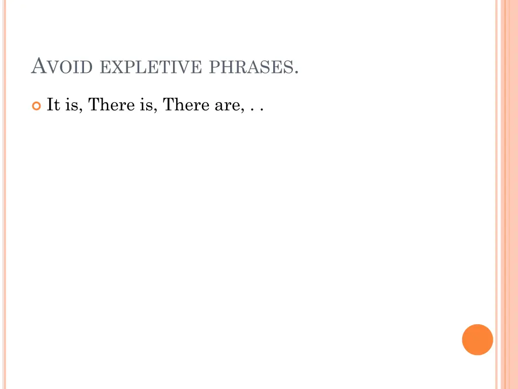 a void expletive phrases