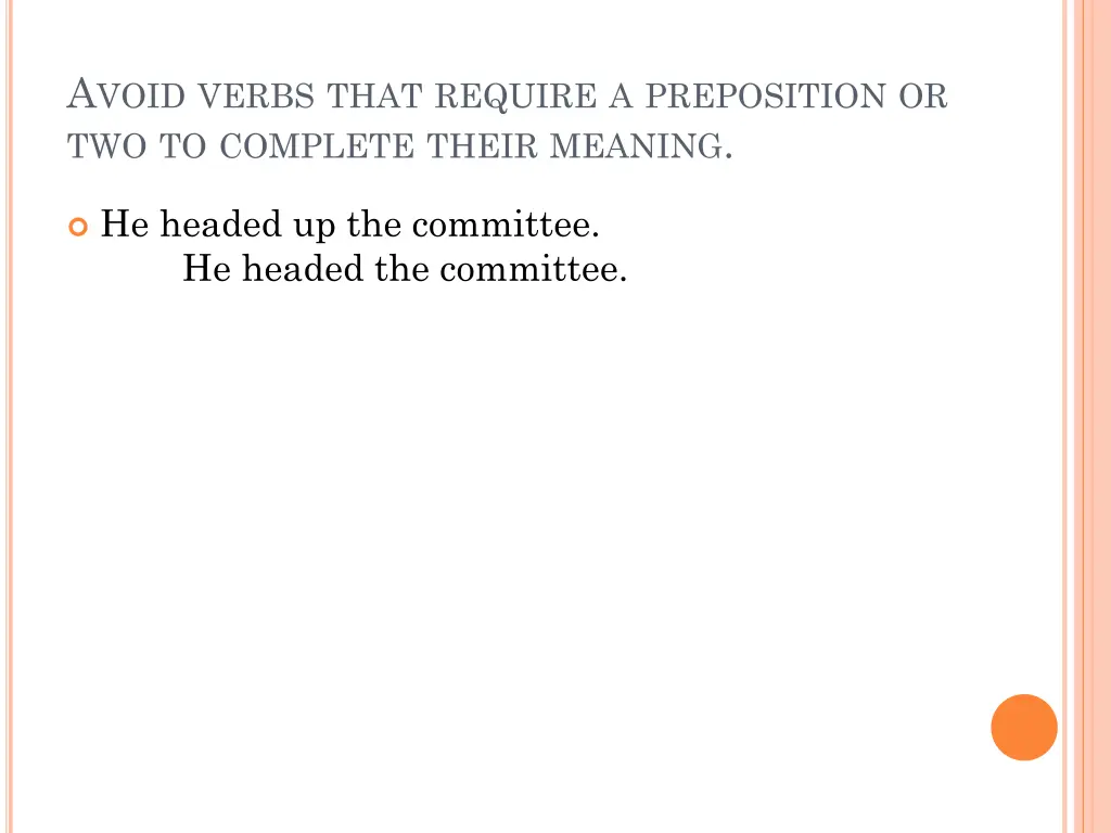 a void verbs that require a preposition