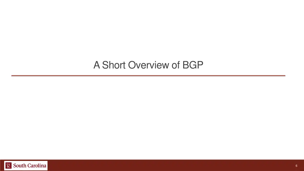 a short overview of bgp