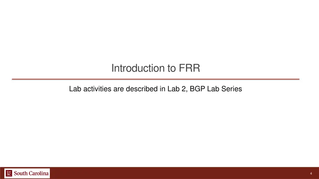 introduction to frr
