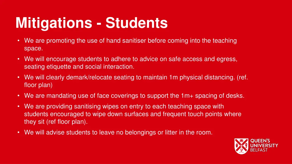 mitigations students