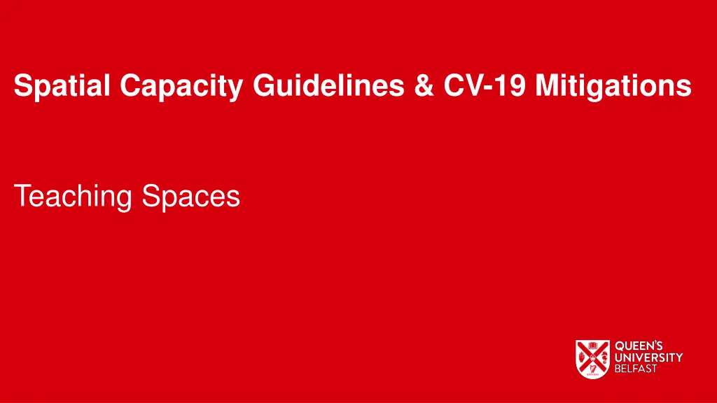 spatial capacity guidelines cv 19 mitigations
