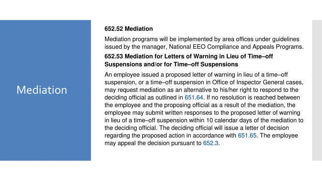 652 52 mediation