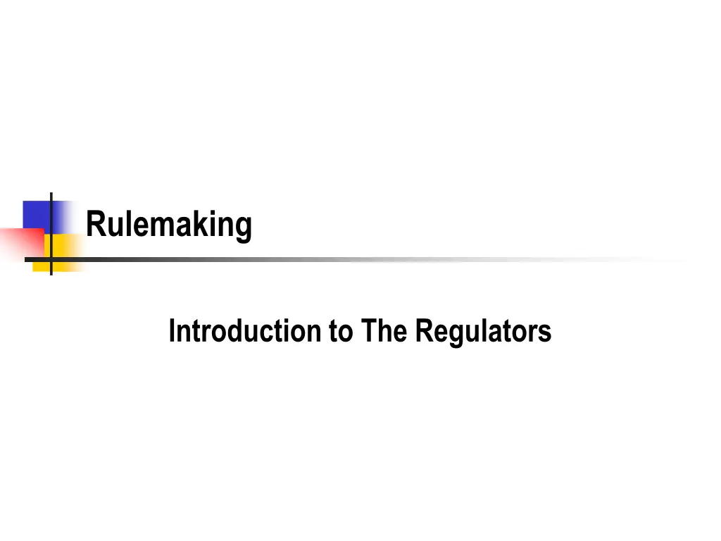rulemaking
