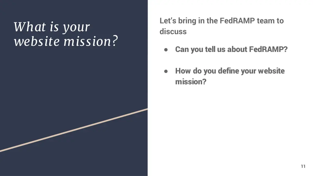 let s bring in the fedramp team to discuss