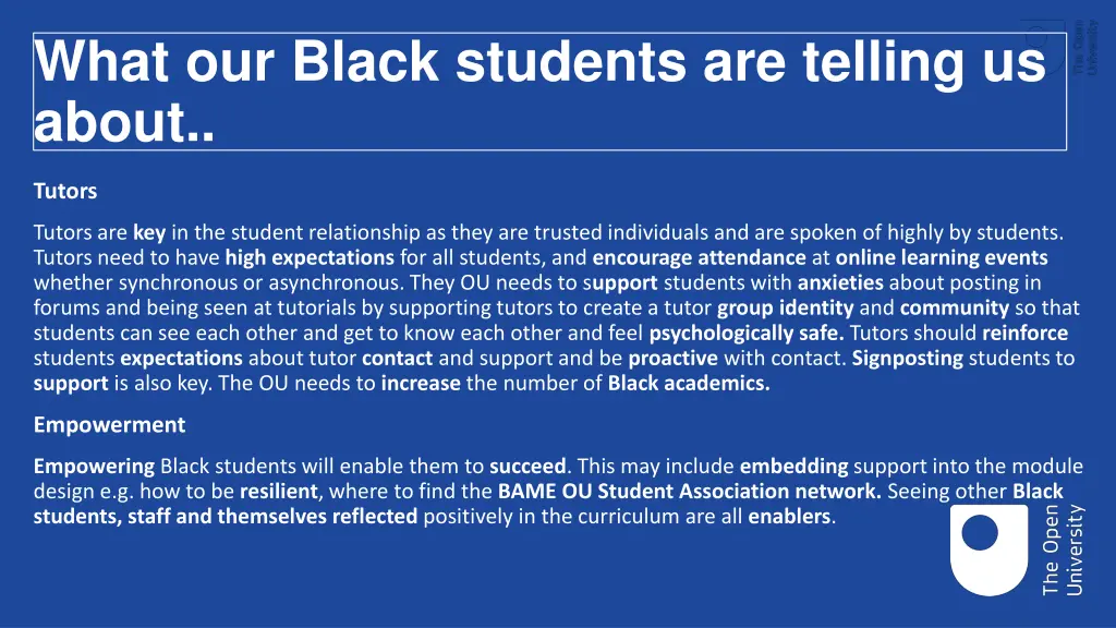 what our black students are telling us about 2