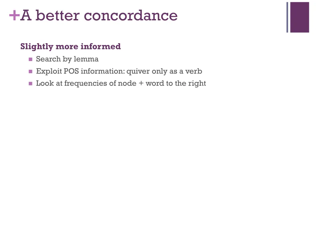 a better concordance