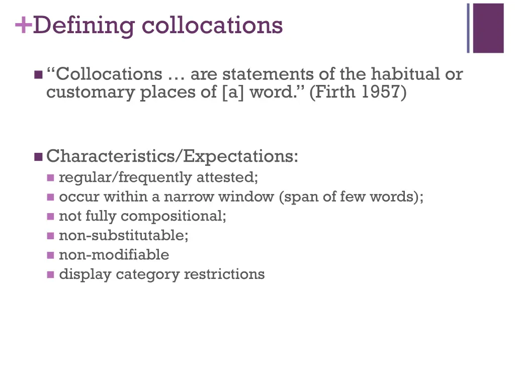 defining collocations