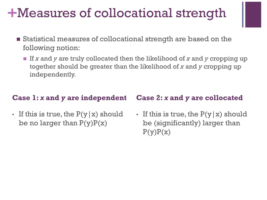 measures of collocational strength