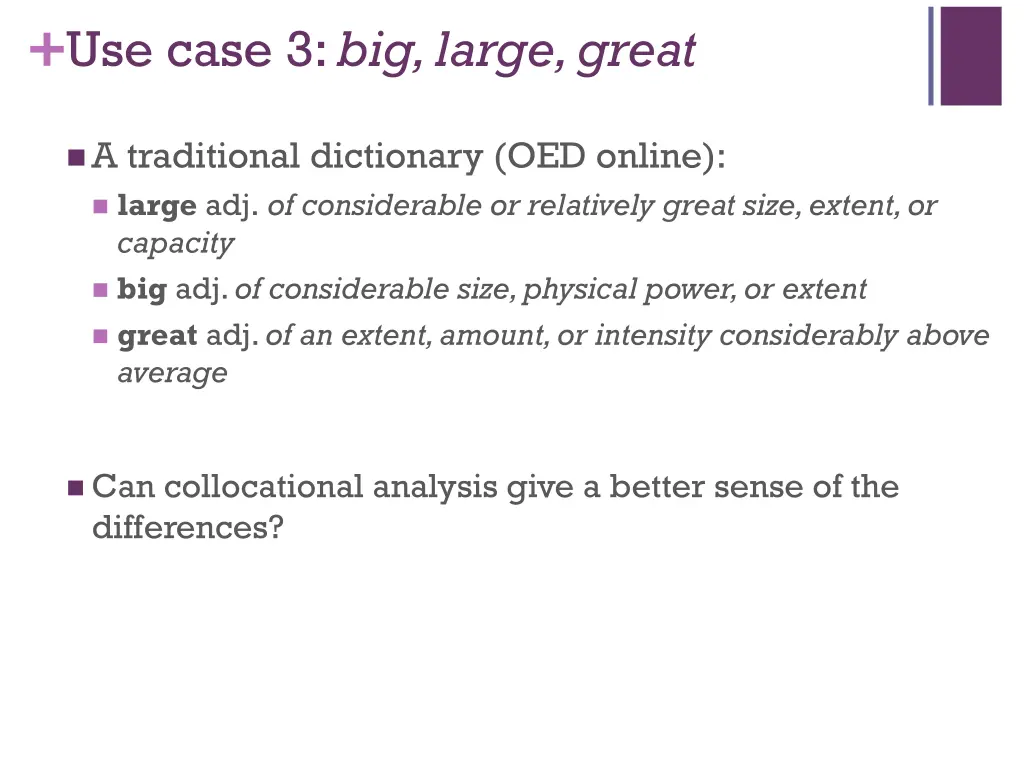 use case 3 big large great