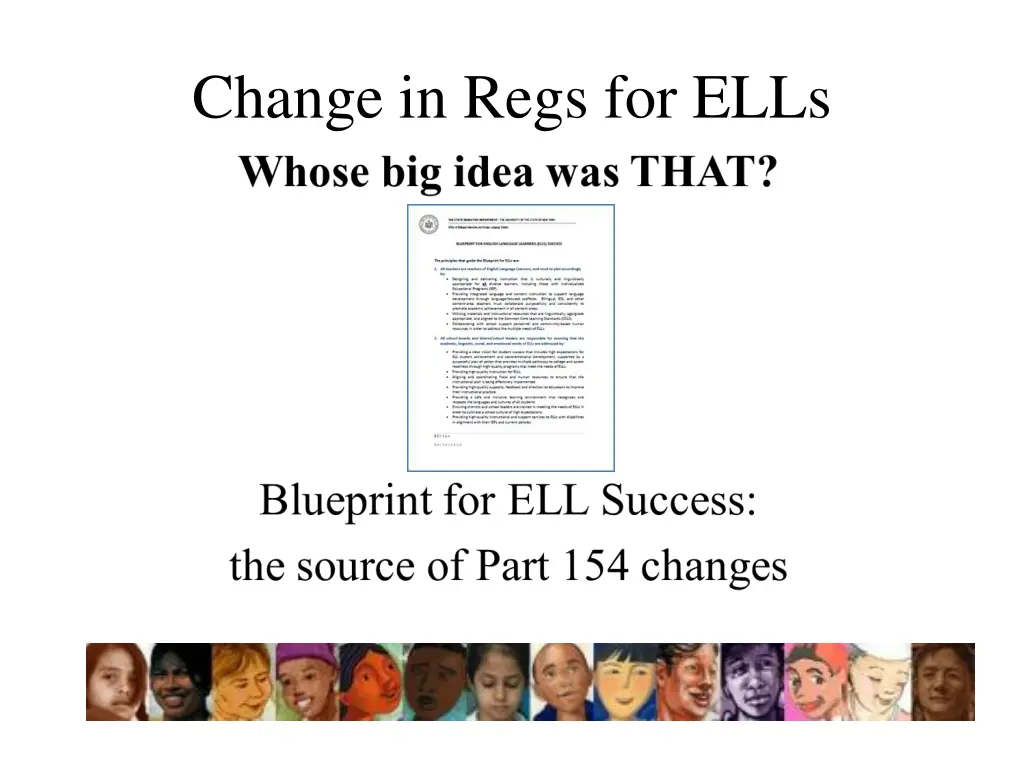 change in regs for ells