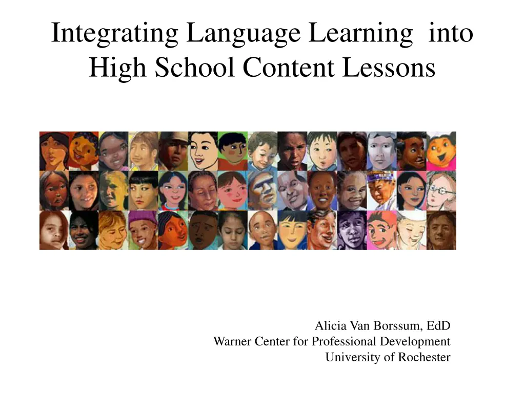 integrating language learning into high school