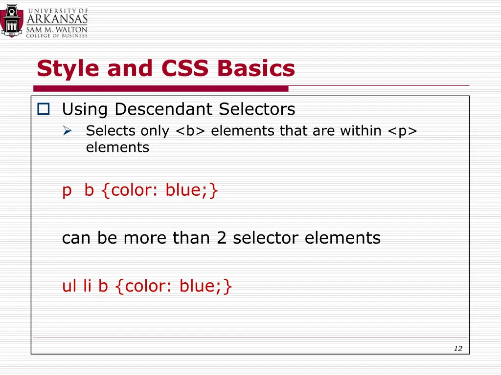 style and css basics 10