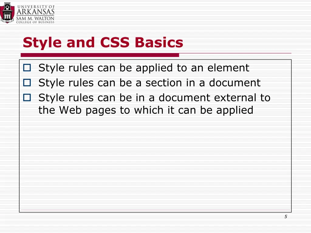 style and css basics 3