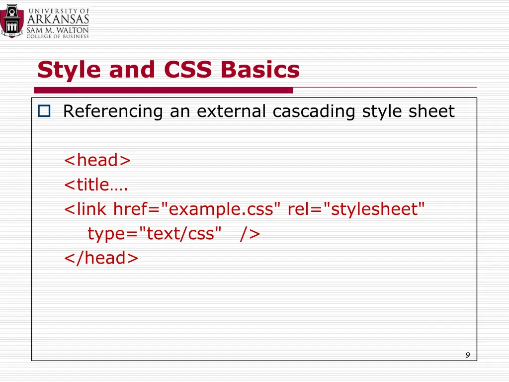style and css basics 7