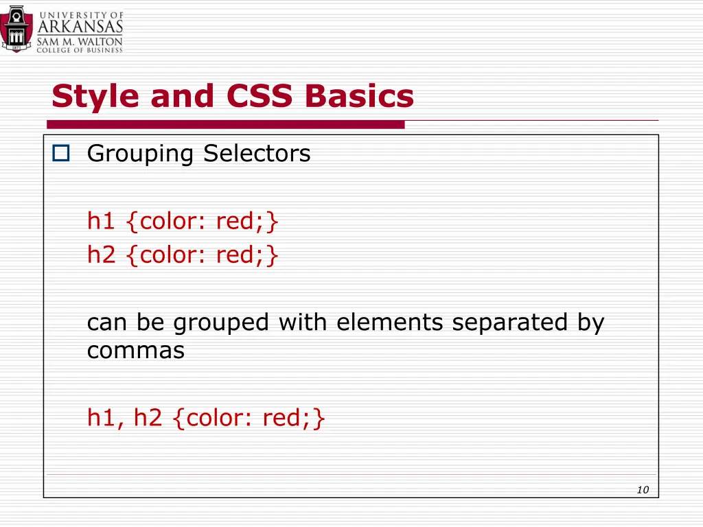 style and css basics 8