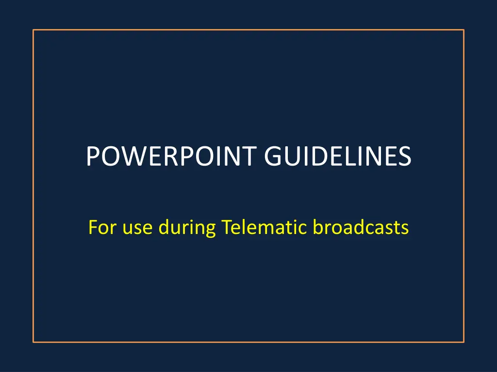 powerpoint guidelines