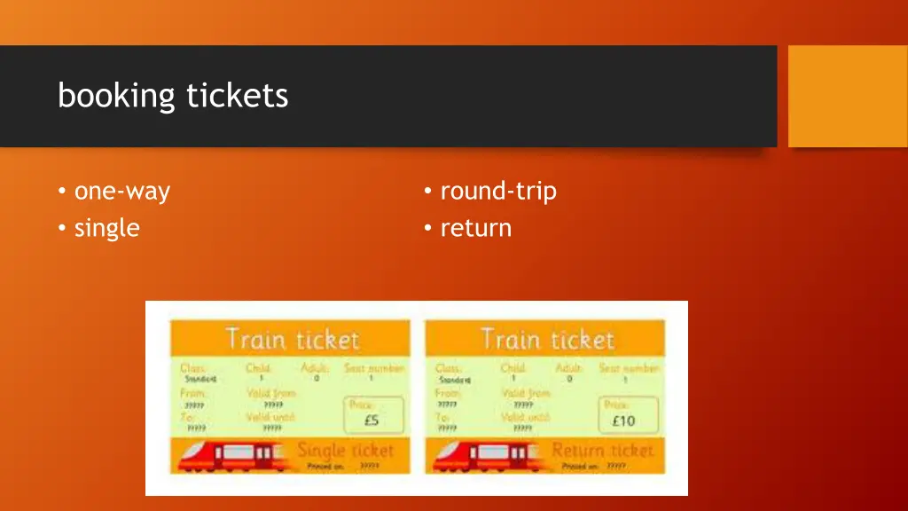 booking tickets