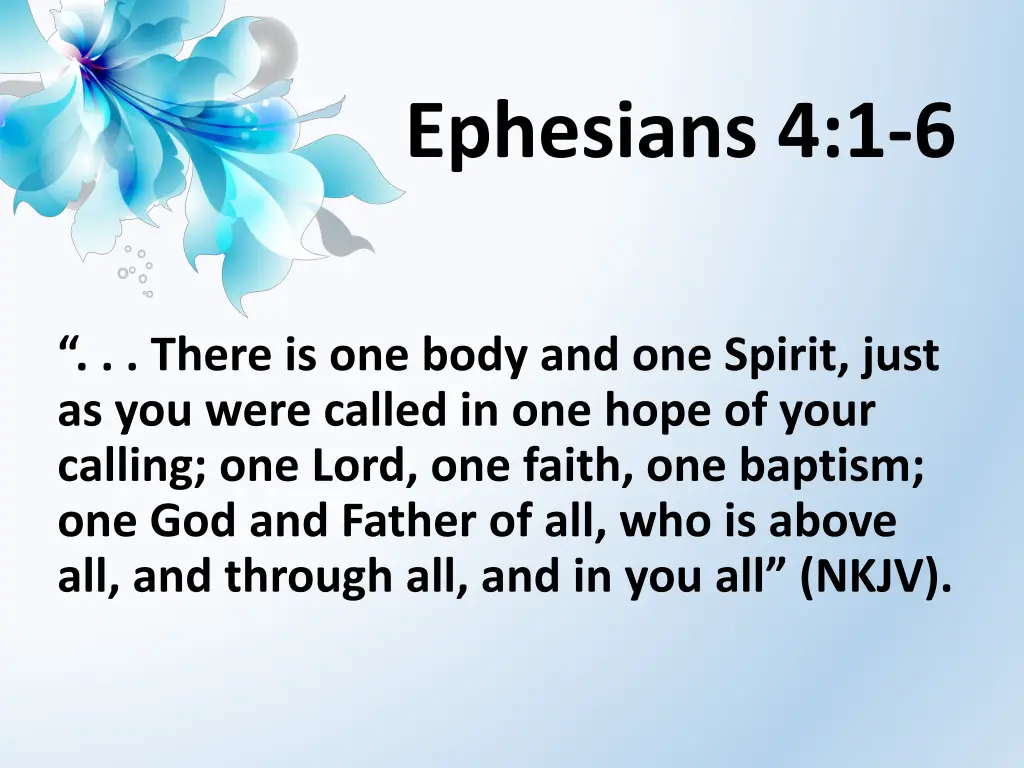 ephesians 4 1 6 1