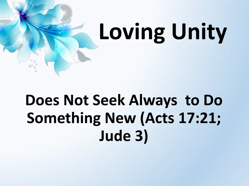 loving unity 1