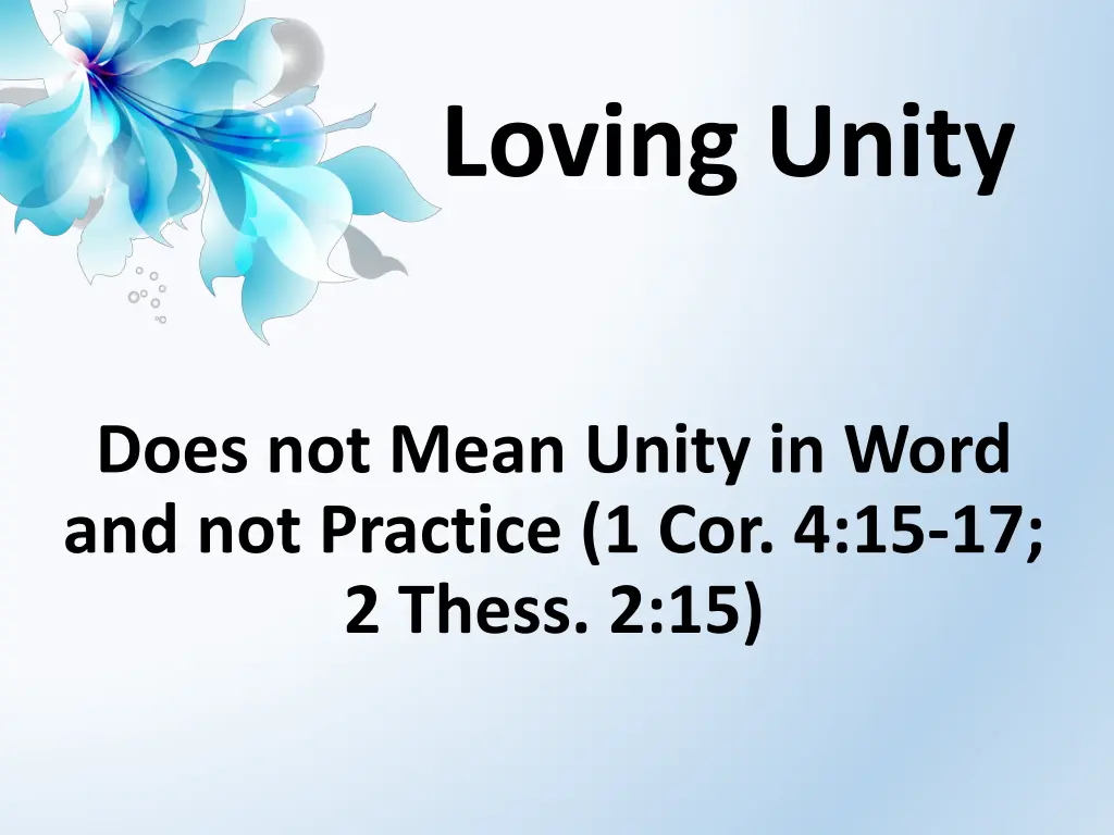 loving unity