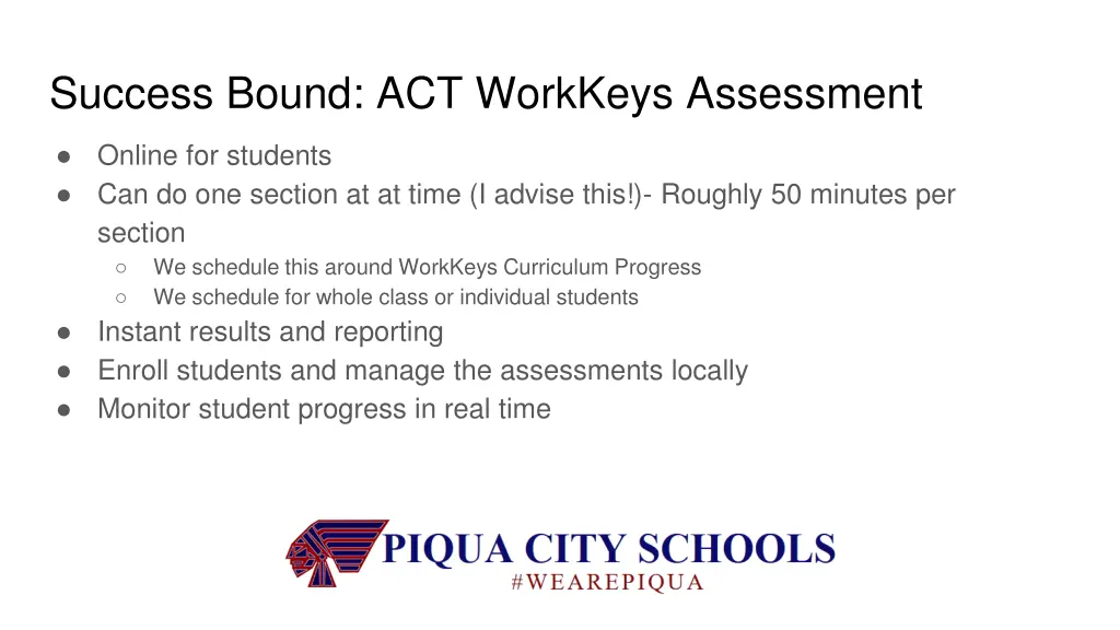 success bound act workkeys assessment