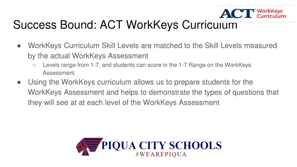 success bound act workkeys curriculum 2
