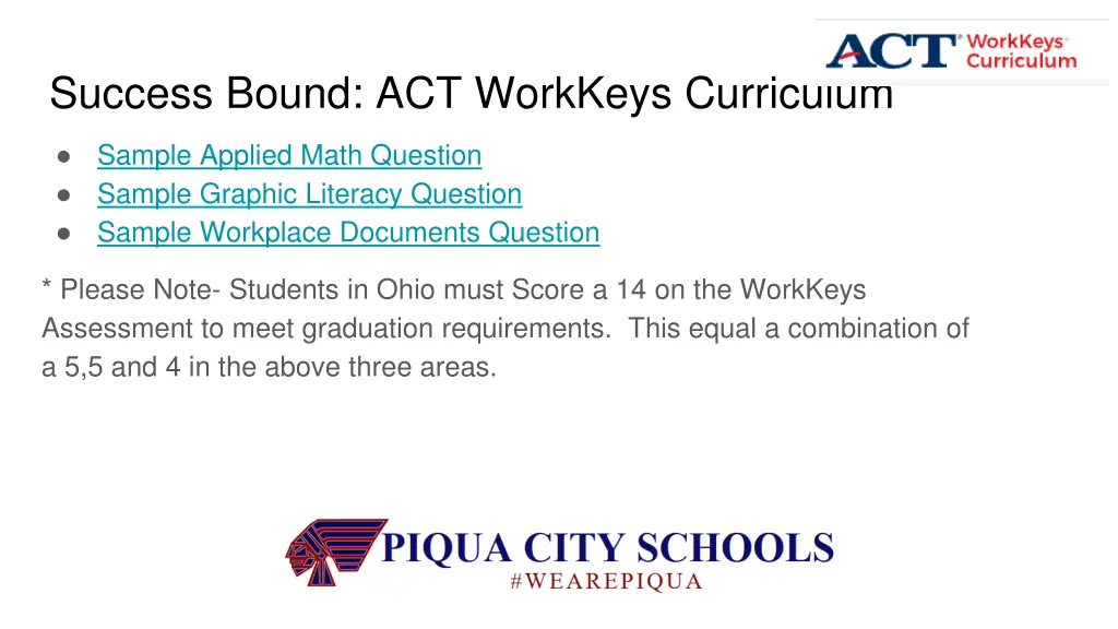 success bound act workkeys curriculum 3