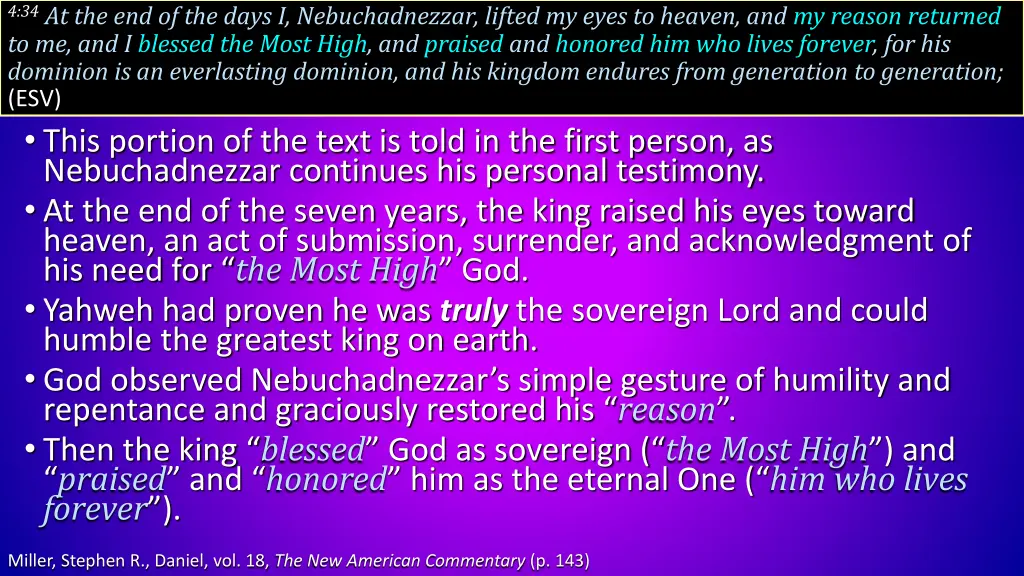 4 34 at the end of the days i nebuchadnezzar