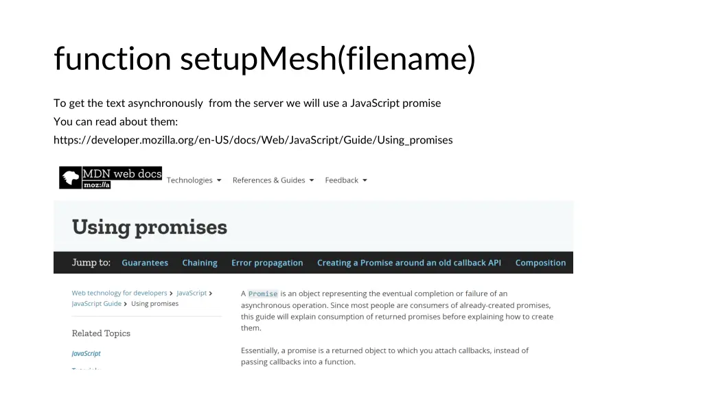 function setupmesh filename