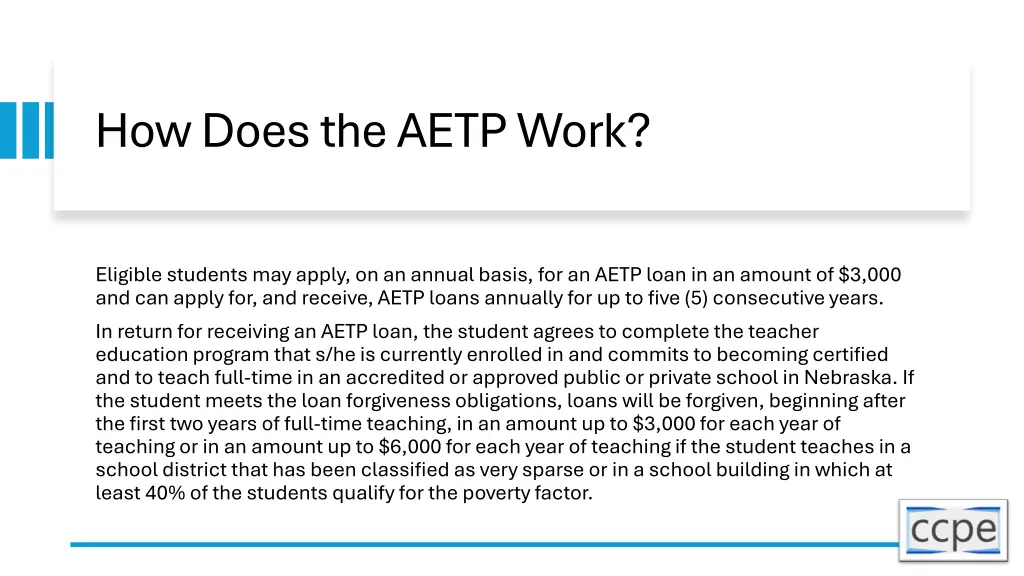 how does the aetp work
