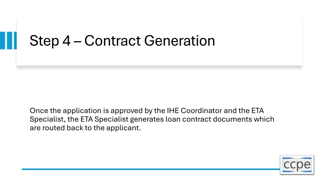 step 4 contract generation