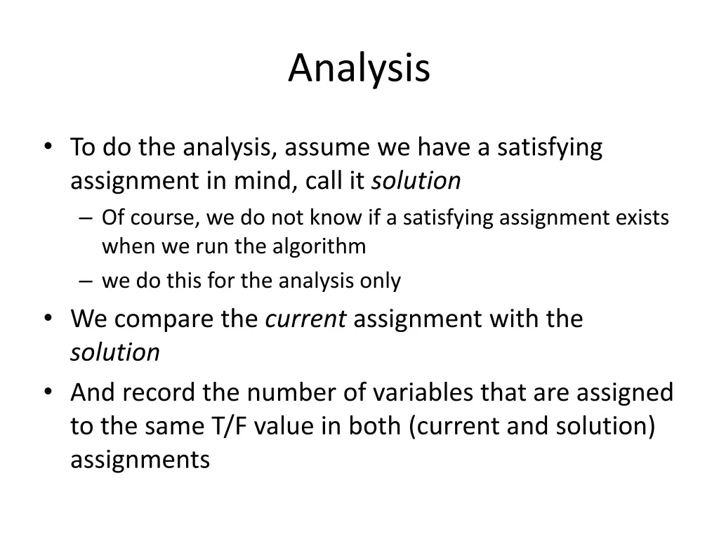 analysis
