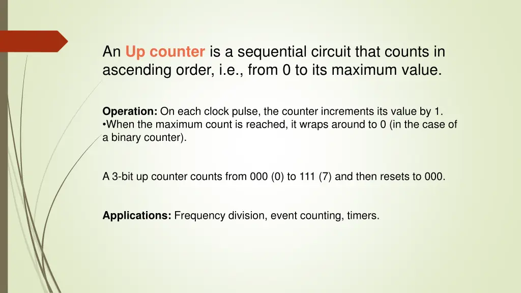 an up counter is a sequential circuit that counts