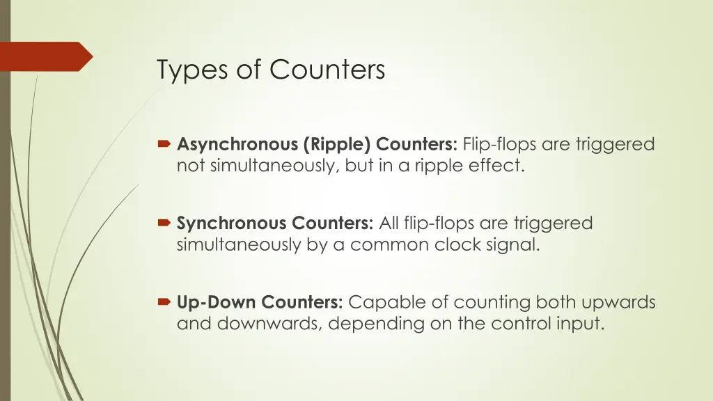 types of counters