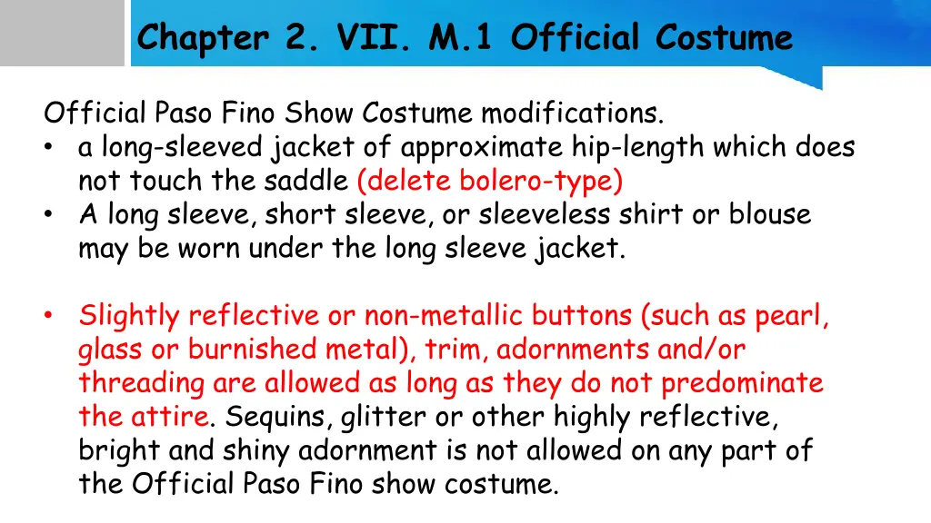 chapter 2 vii m 1 official costume