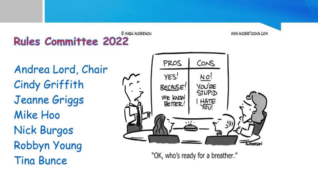 rules committee 2022