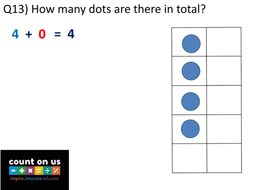 q13 how many dots are there in total