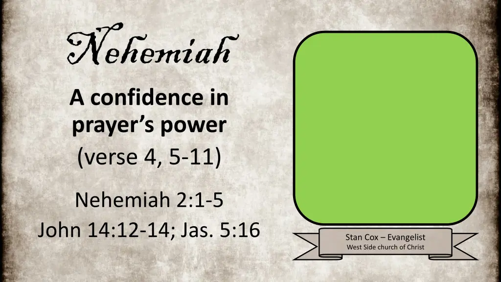 nehemiah a confidence in prayer s power verse