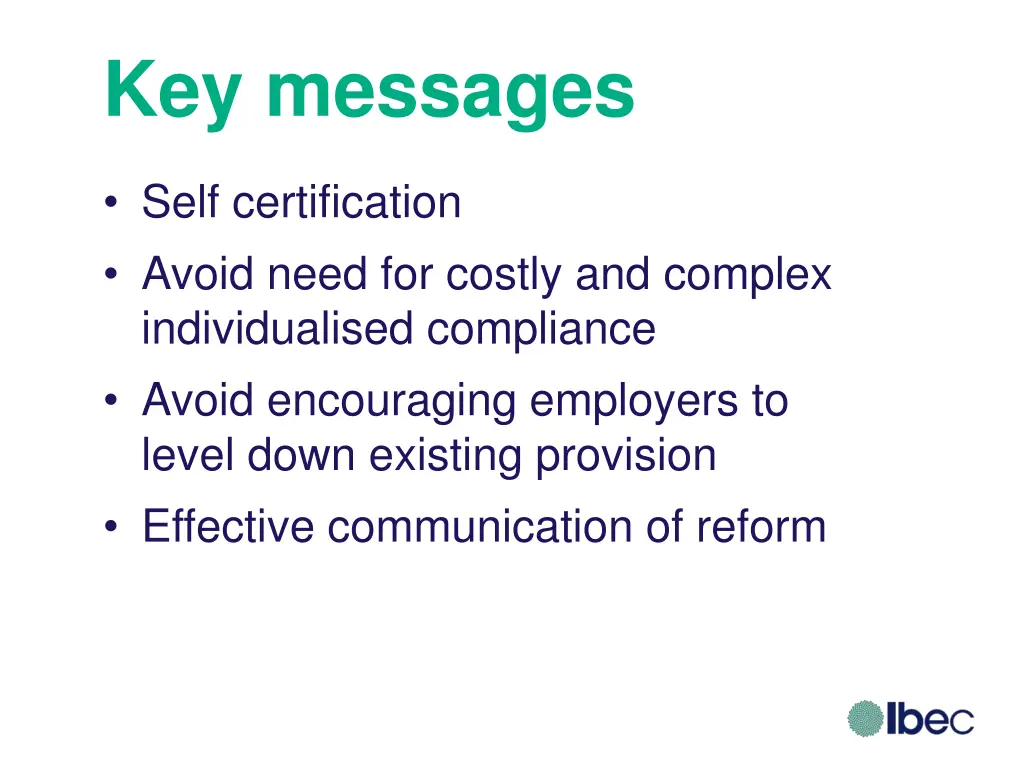key messages 3