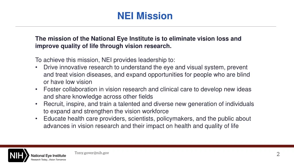 nei mission