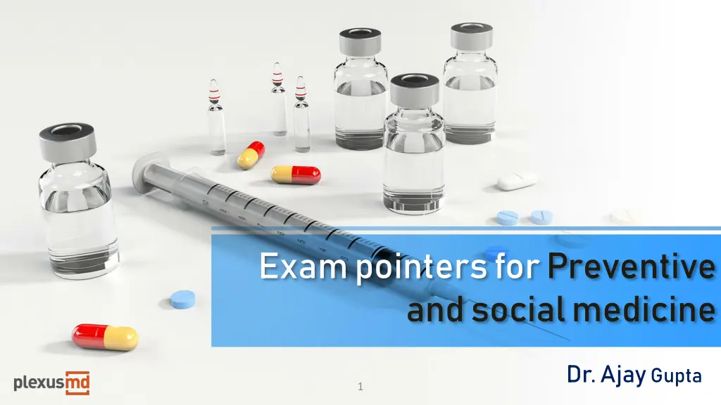 exam pointers for preventive and social medicine