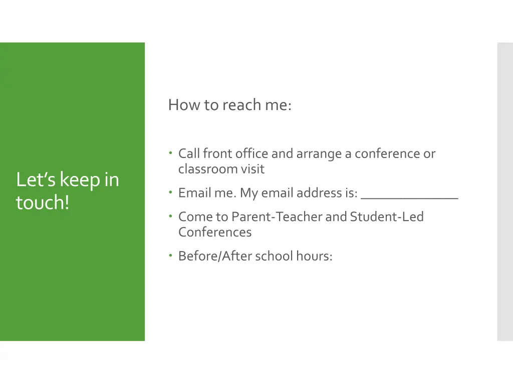 how to reach me