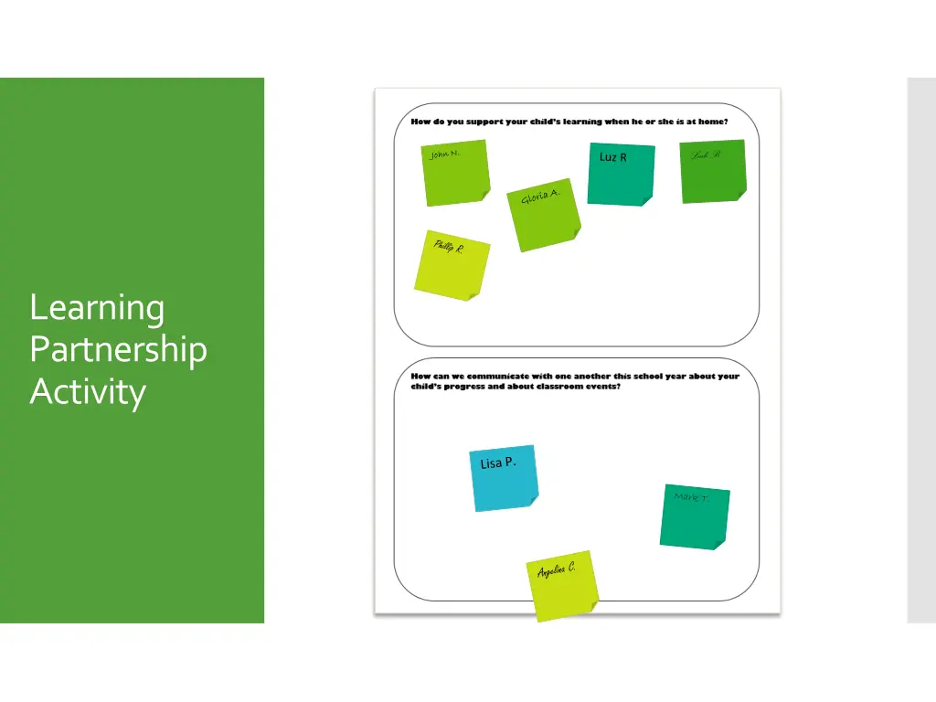 learning partnership activity