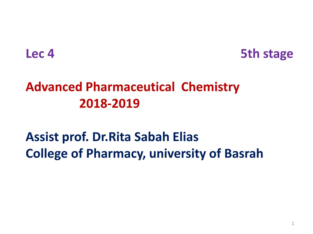 lec 4 5th stage