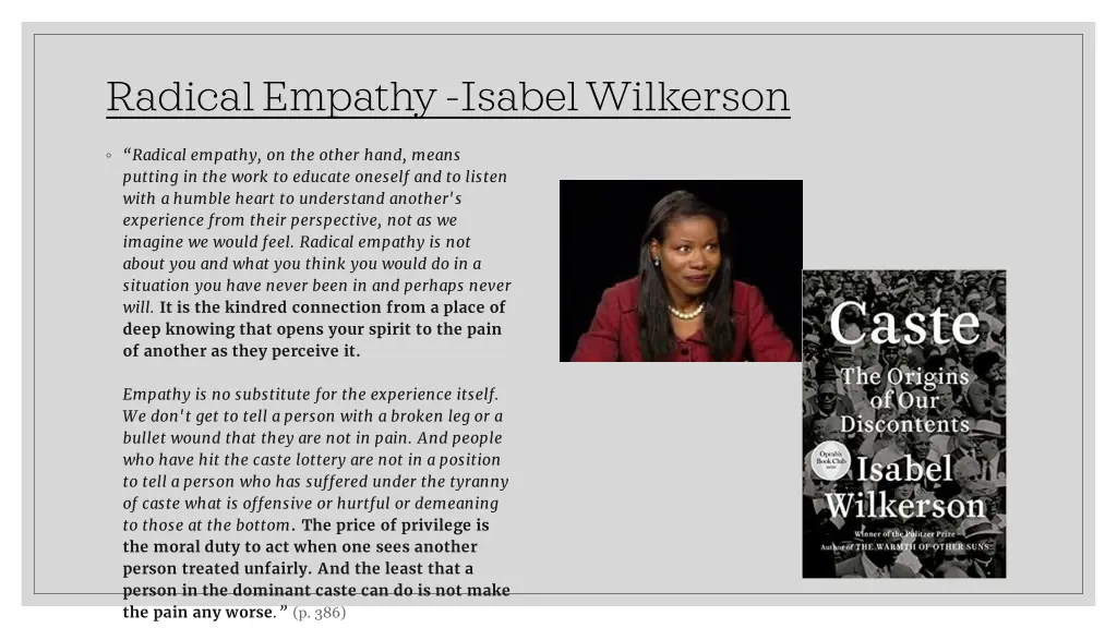 radical empathy isabel wilkerson