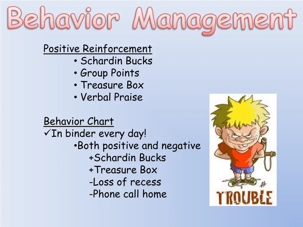 behavior management